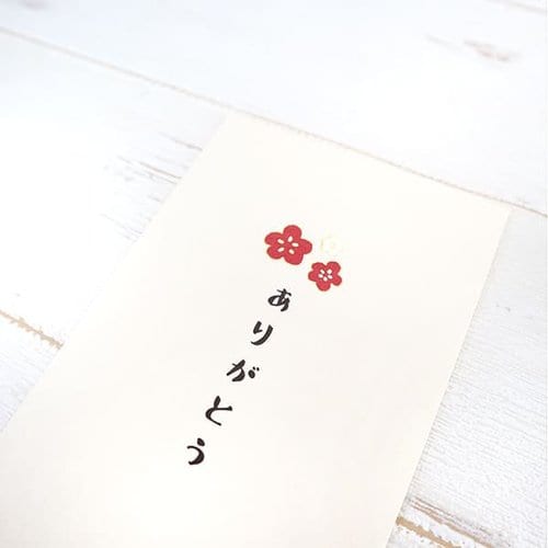 ポチ袋 ありがとうめ Lサイズ 3枚入 5袋