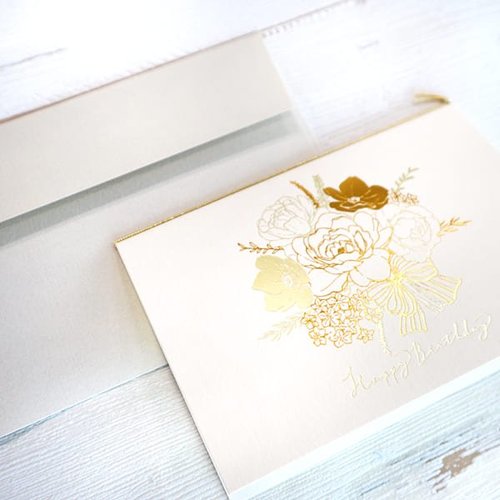 バースデーカード シャイニーラナンキュラス 5個