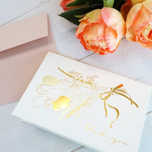 サンキューカード シャイニーチューリップ 5個