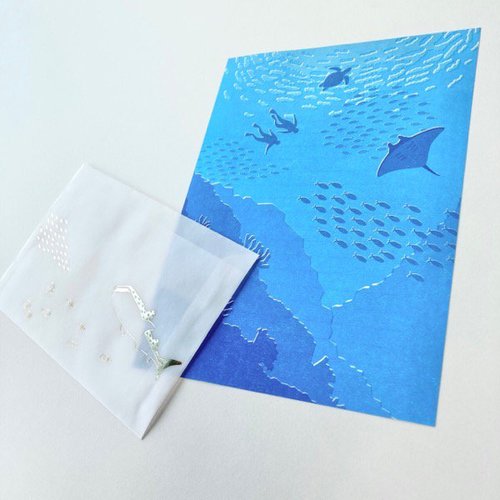 レターセット 海と魚たち 5冊