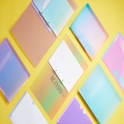 KUMリングファイル 2穴B5サイズ グリーン3個