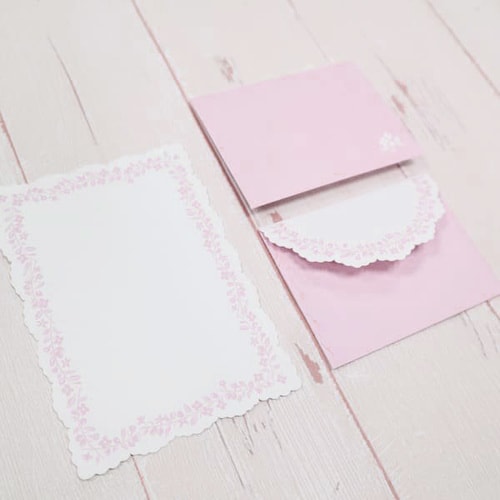 ミニレターセット ノーブルピンク 5冊