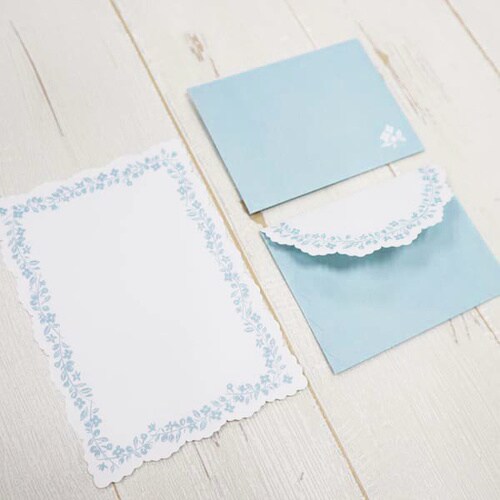 ミニレターセット ノーブルブルー 5冊