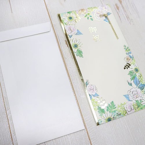 祝儀袋 フラワーホワイト 5個