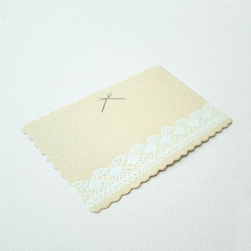 ミニカード ナチュラルレース 12枚入 10個