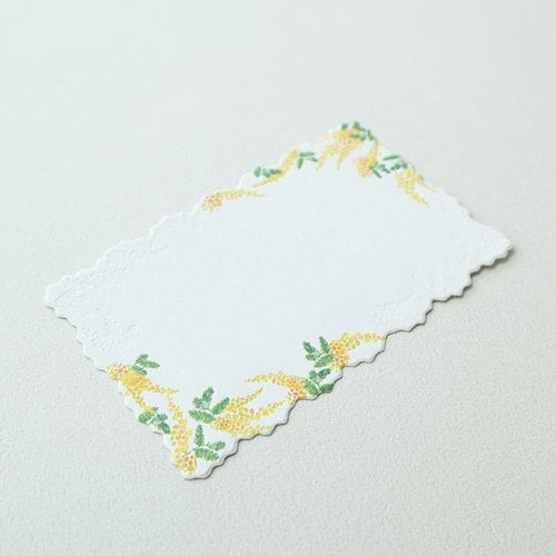 ミニカード ミモザ 12枚入 10個