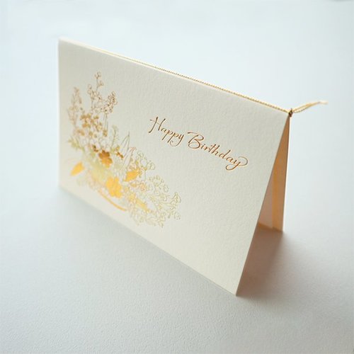 メッセージカード 誕生日 フルフラワー 5枚
