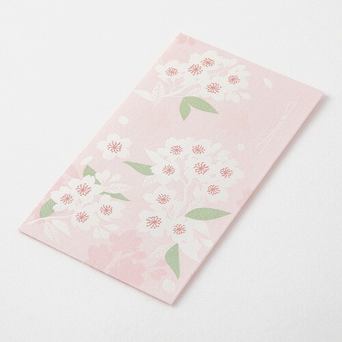 越前和紙ぽち袋パール箔押し桜柄3枚入10袋