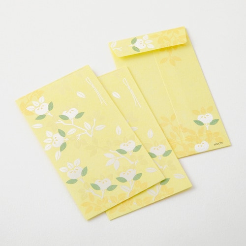 越前和紙ぽち袋パール箔押し橘柄3枚入10袋