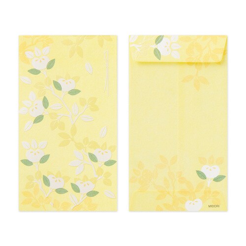 越前和紙ぽち袋パール箔押し橘柄3枚入10袋