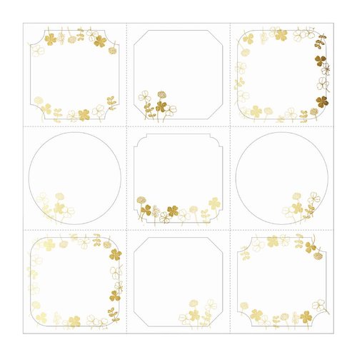 色紙 じゃばら折り クローバー柄 2冊