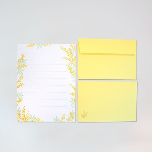 レターセット 箔押し ピュアミモザ 5冊