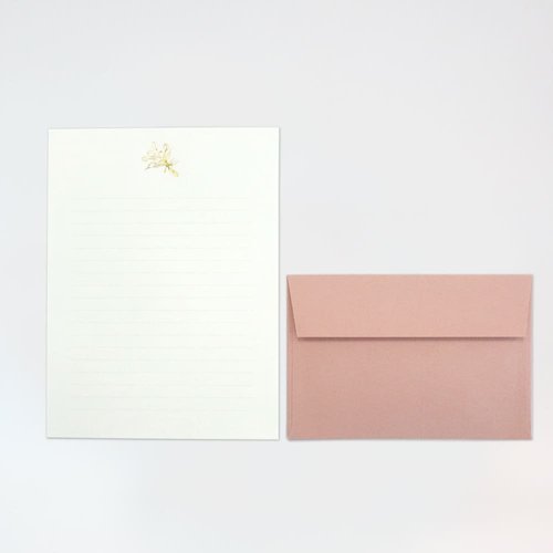 レターセット 箔押し チューリップ 5冊