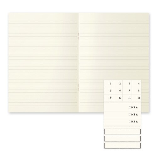 MDノート ライト A5 横罫A 3冊組 3パック