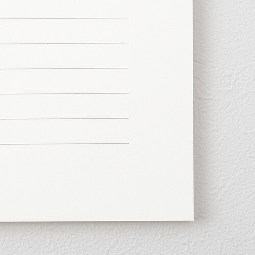 MD便箋 コットン 横罫A 50枚入 3冊