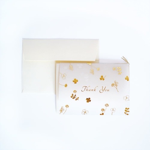 メッセージカードThankYouクローバー5セット
