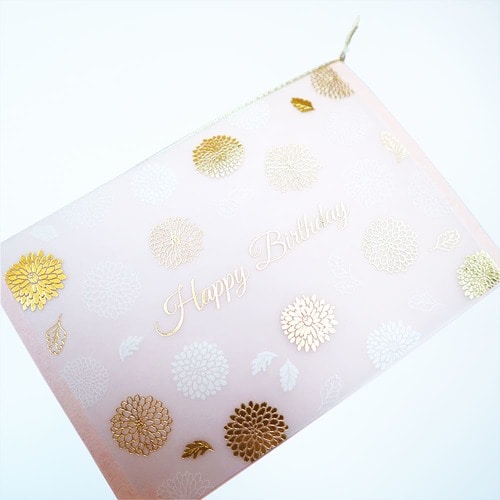 メッセージカード 誕生日 花柄マム 5セット