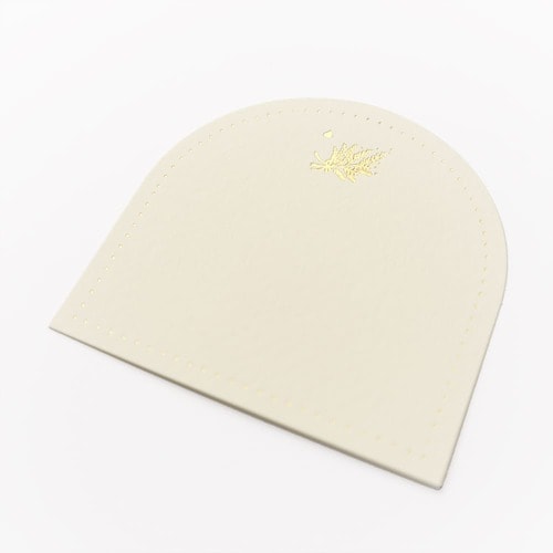 封筒付きカード 箔押し ミモザと蝶 10セット