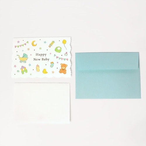 メッセージカード出産祝いベビーイノセント5セット