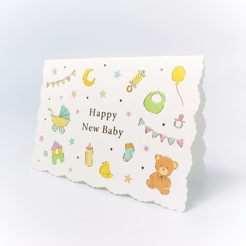 メッセージカード出産祝いベビーイノセント5セット