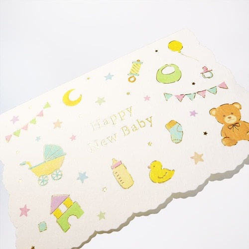 メッセージカード出産祝いベビーイノセント5セット