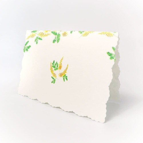 メッセージカードForYou多目的ミモザ5セット