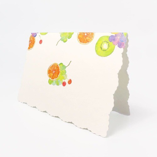 メッセージカード 誕生日 フルーツ 5セット