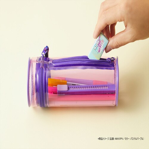 コイルコード&小銭入れ付きパスケースネイビー2個