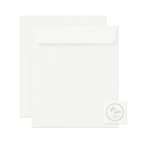 カラー色紙用封筒 白 10個