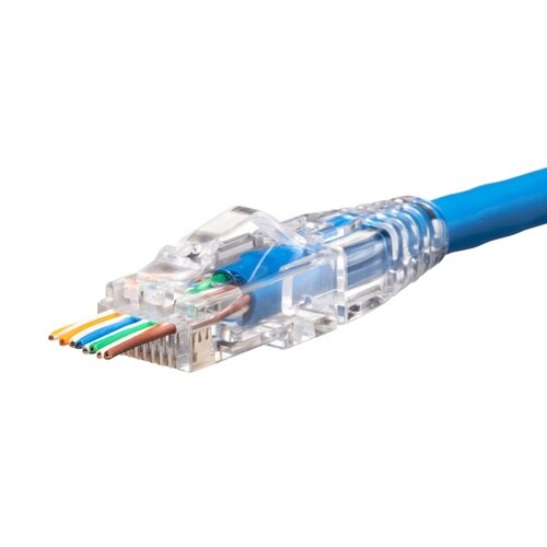 RJ−45コネクタ(カテゴリ6A、貫通型)