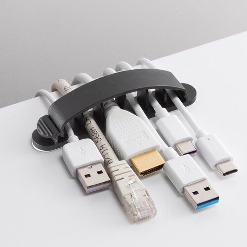 粘着固定ケーブルホルダー