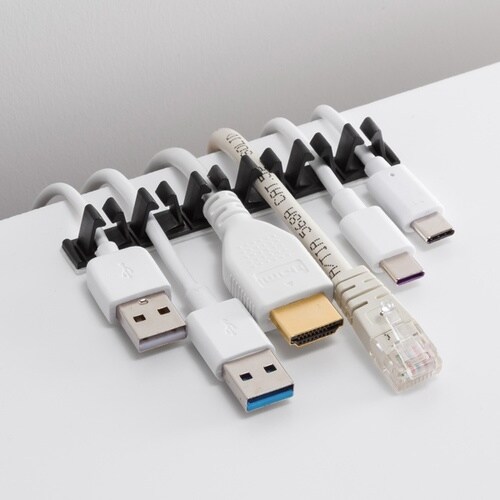 粘着固定ケーブルホルダー