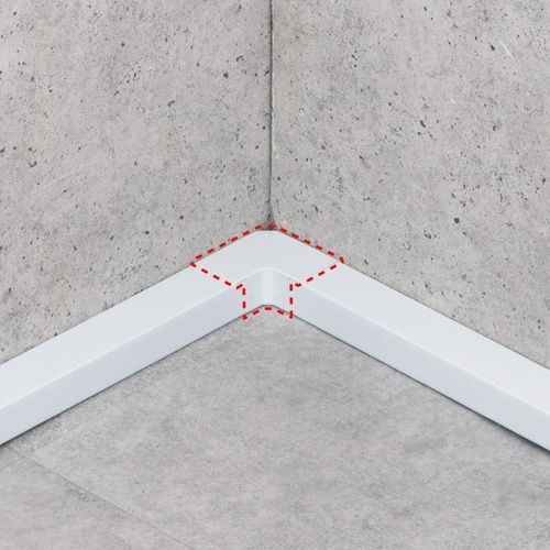配線ダクト(平面L型・ホワイト)