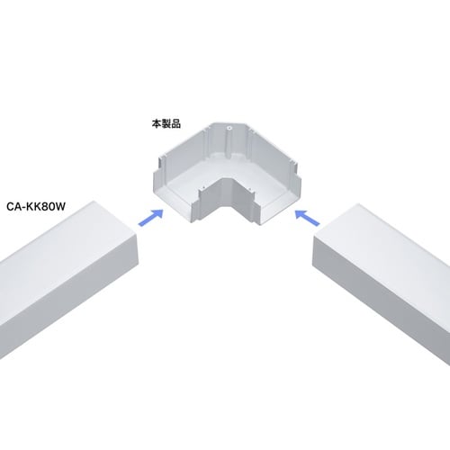 配線ダクト(平面L型・ホワイト)