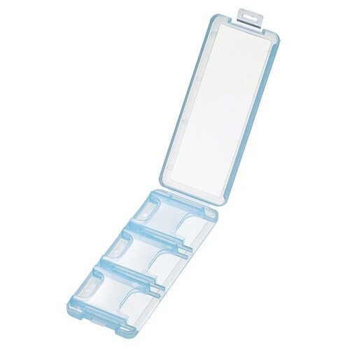 SDカードケース(6枚収納・クリアブルー)