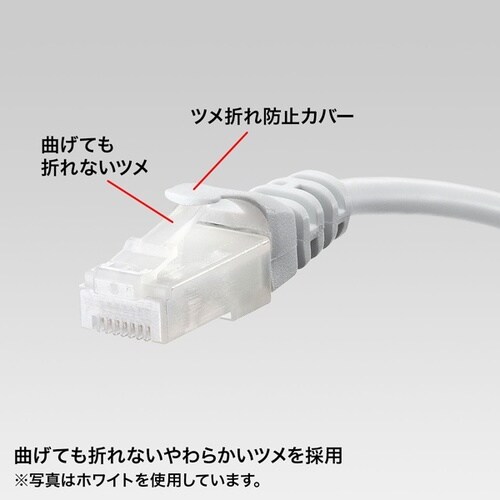 ツメ折れ防止CAT5eLANケーブル