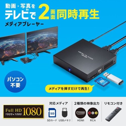 メディアプレーヤー(2分配)