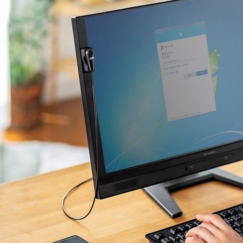 クリップ付きPCマイク