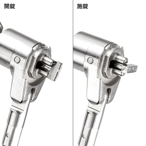 ケーブルロック付きセキュリティワイヤー