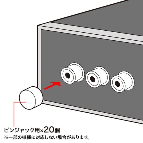 AVジャックキャップ(ピンジャック用)