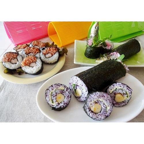 わが家はお寿司屋さんくるっと巻きす(オレンジ)×4