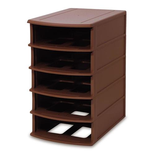 Yシャツケース ブラウン