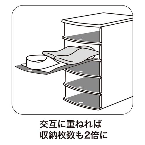 Yシャツケース ブラウン