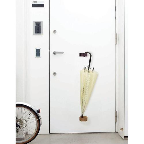 傘ホルダー (シングルタイプ)ブラウン 2セット