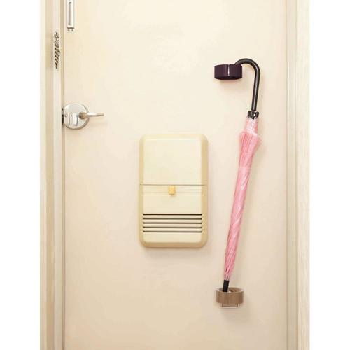 傘ホルダー (シングルタイプ)ブラウン 2セット