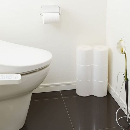 トイレットペーパーBox ピセ3段 ホワイト