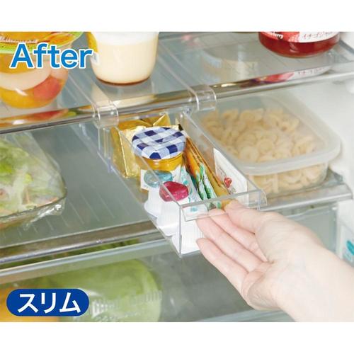 冷蔵庫トレー スリム クリア 4セット