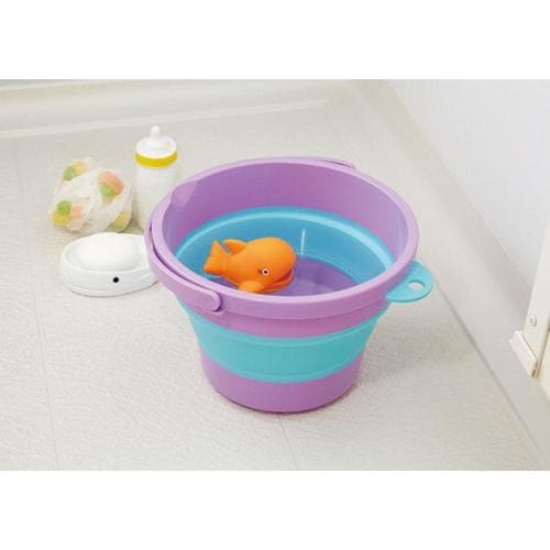 ソフトバケツ ミニ パープル 2セット