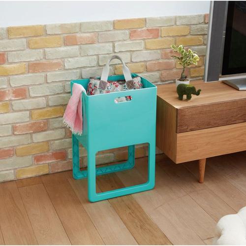 折りたたみ&脚付きバスケット ACOT グリーン