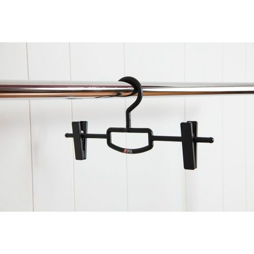 F−FIT クリップバーハンガー ブラック×6